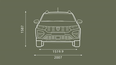 Sandero Stepway dimensions face avant