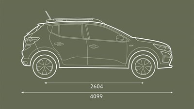 Sandero Stepway dimensions profil